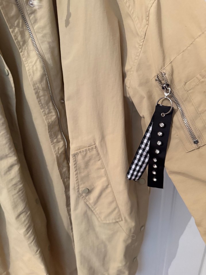 Bej Midi Kadın Yağmurluk - Görsel 4