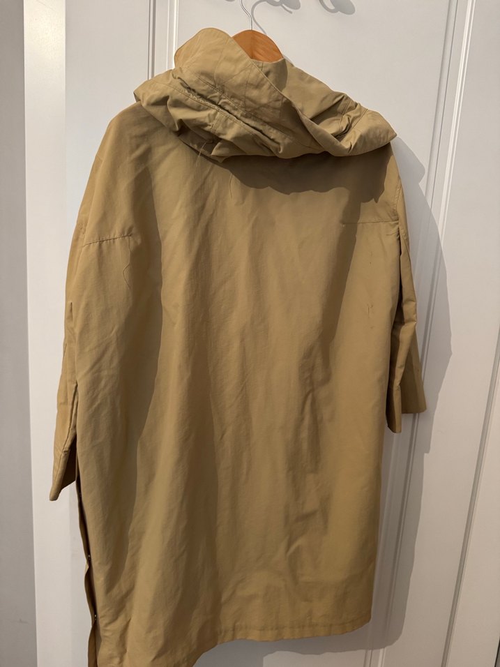 Bej Midi Kadın Yağmurluk - Görsel 2