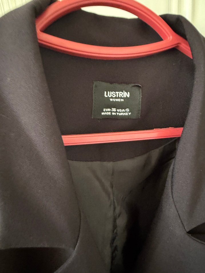 Düğmeli siyah Kadın Blazer Ceket - Görsel 3