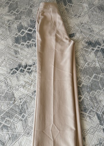 Bej Kadın Kumaş Pantolon Normal Kesim - Görsel 3