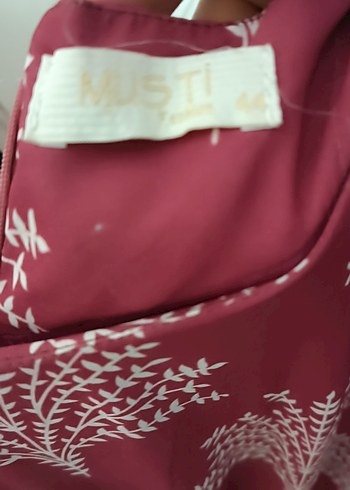 Bordo Uzun Bohem Kadın Elbise - Görsel 2