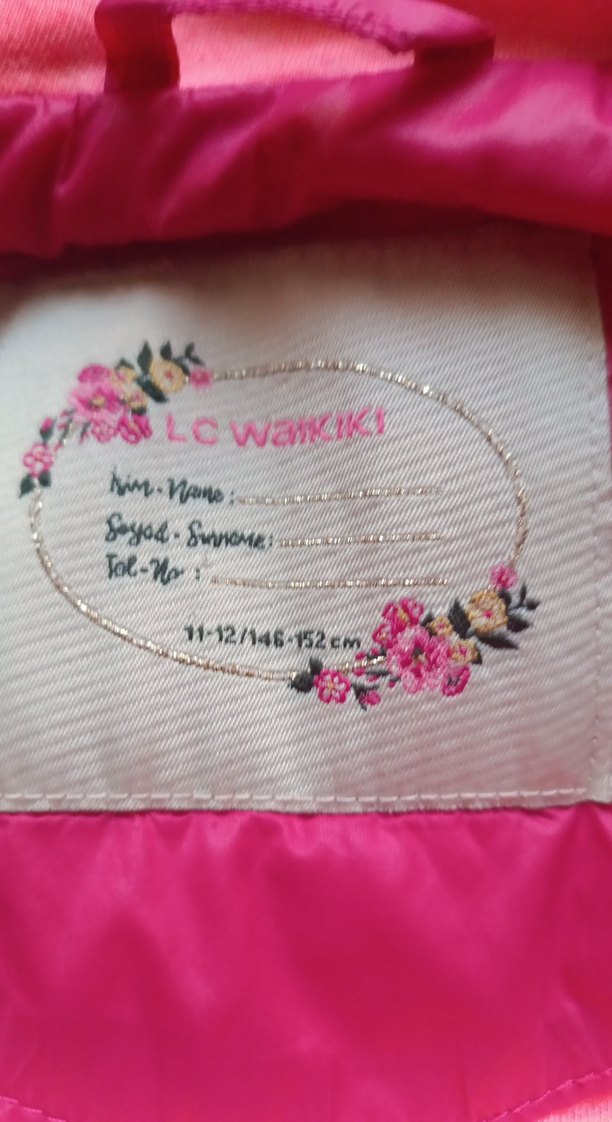 Kız Çocuk Pembe Kapüşonlu Fermuarlı Yelek - Görsel 3