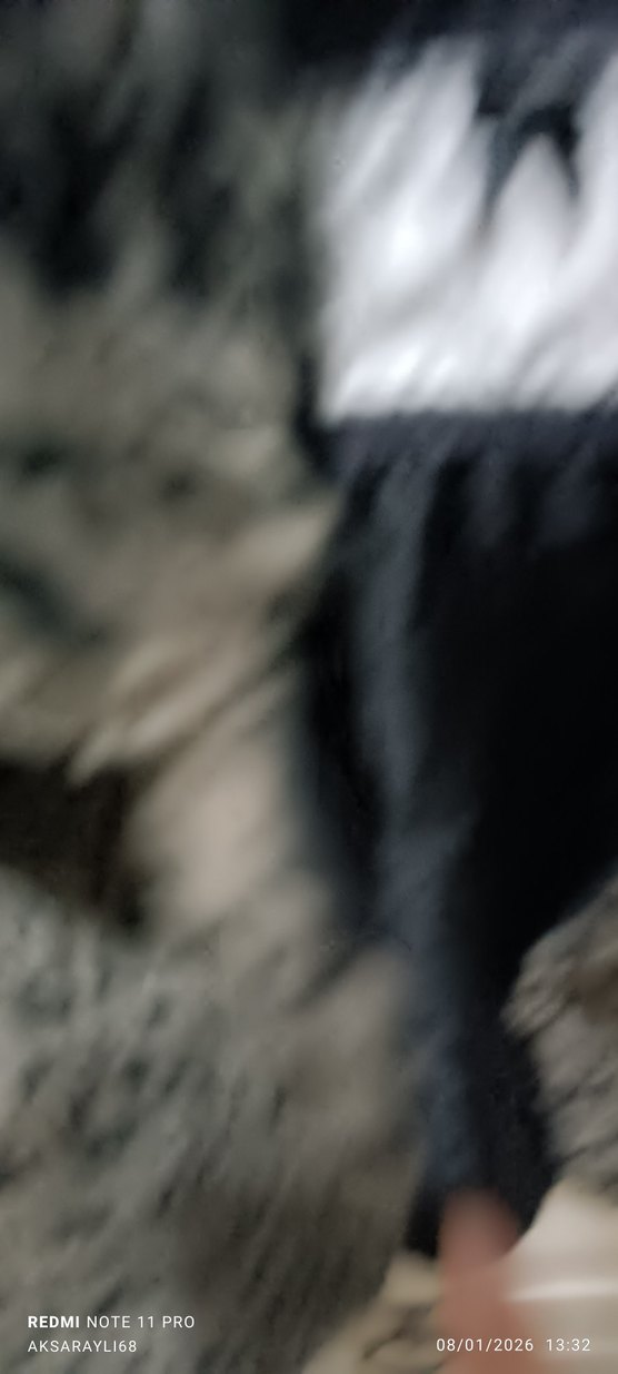 Gri Leopar Desenli Kadın Suni Kürk Ceket - Görsel 2