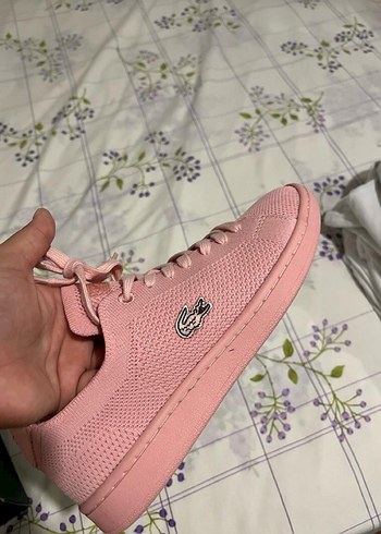 Lacoste Pembe Bağcıklı Kadın Spor Ayakkabı - Görsel 4