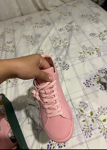 Lacoste Pembe Bağcıklı Kadın Spor Ayakkabı - Görsel 3