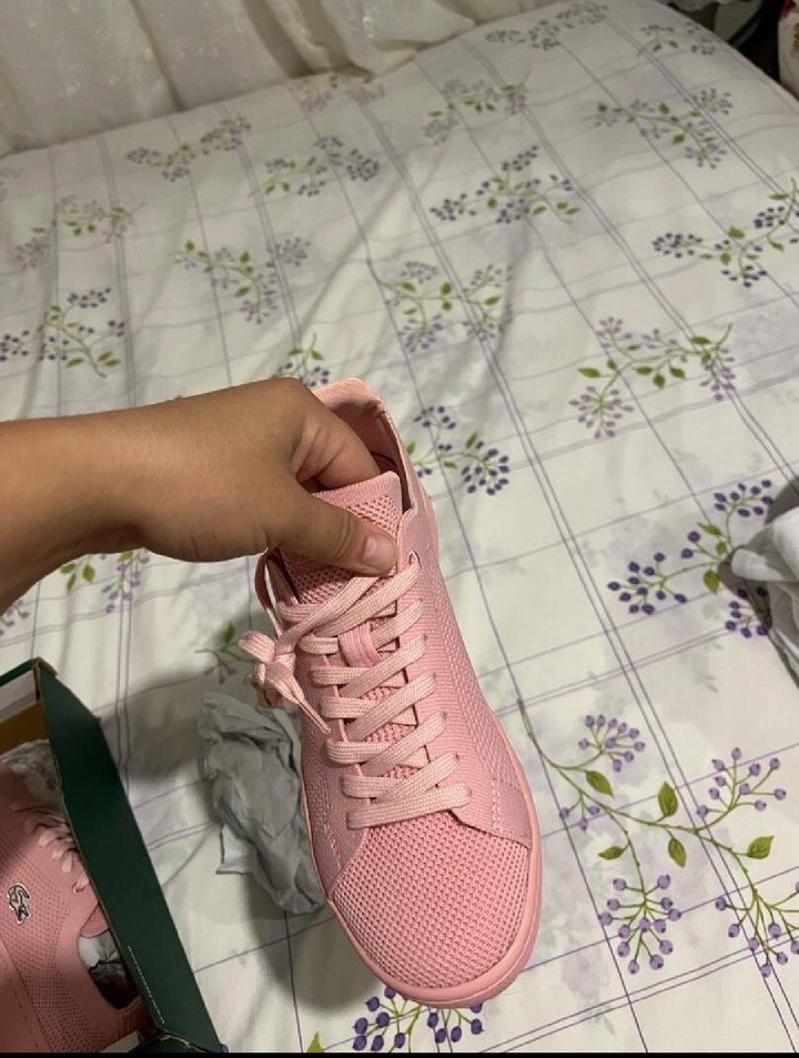 Lacoste Pembe Bağcıklı Kadın Spor Ayakkabı - Görsel 3