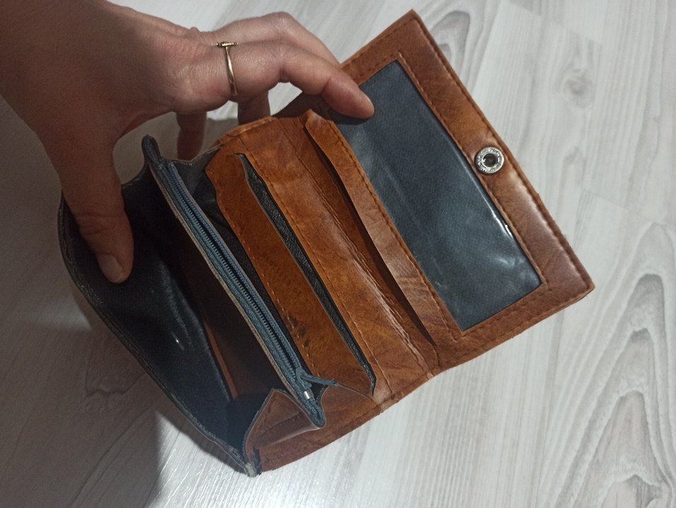 Nakışlı Deri Kadın Cüzdanı - Görsel 3