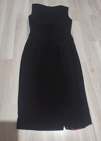 Nakışlı Bohem Mini Kalem Elbise - Görsel 3