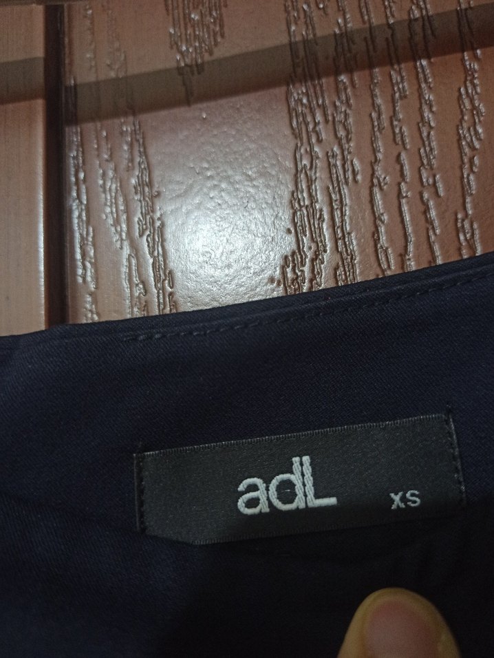 Lacivert Pilili Midi Etek - Görsel 2