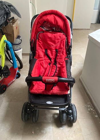 Sunny Baby Kırmızı-Gri Bebek Arabası - Görsel 5