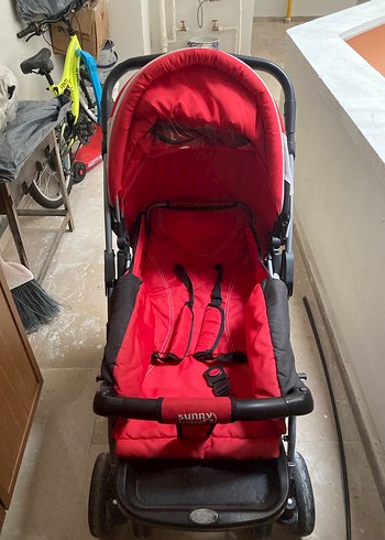 Sunny Baby Kırmızı-Gri Bebek Arabası - Görsel 7