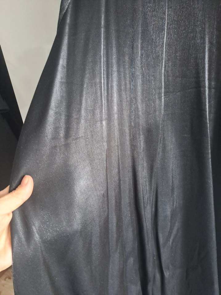 Siyah Uzun Kollu Uzun Kadın Elbise - Görsel 2