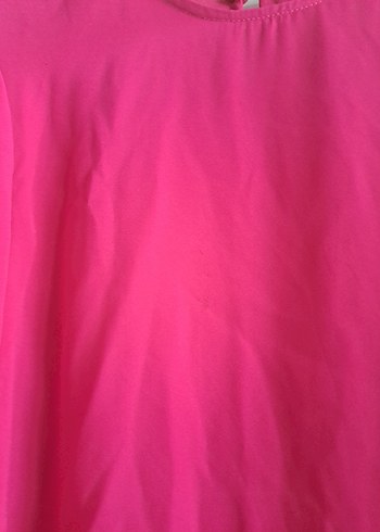 Pembe Uzun Kollu Fırfırlı Kadın Bluz - Görsel 4