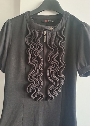 Kadın Siyah Midi Gotik Elbise - Görsel 2