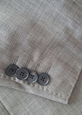 Gri Erkek Ofis Takım Elbise Ceket - Görsel 4