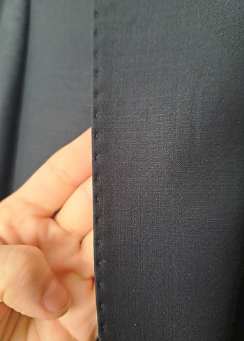 Lacivert Düğmeli Erkek Ofis Takım Elbise Ceketi - Görsel 4