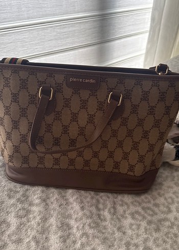 Pierre Cardin Kahverengi Monogramli Sik El Cantasi
