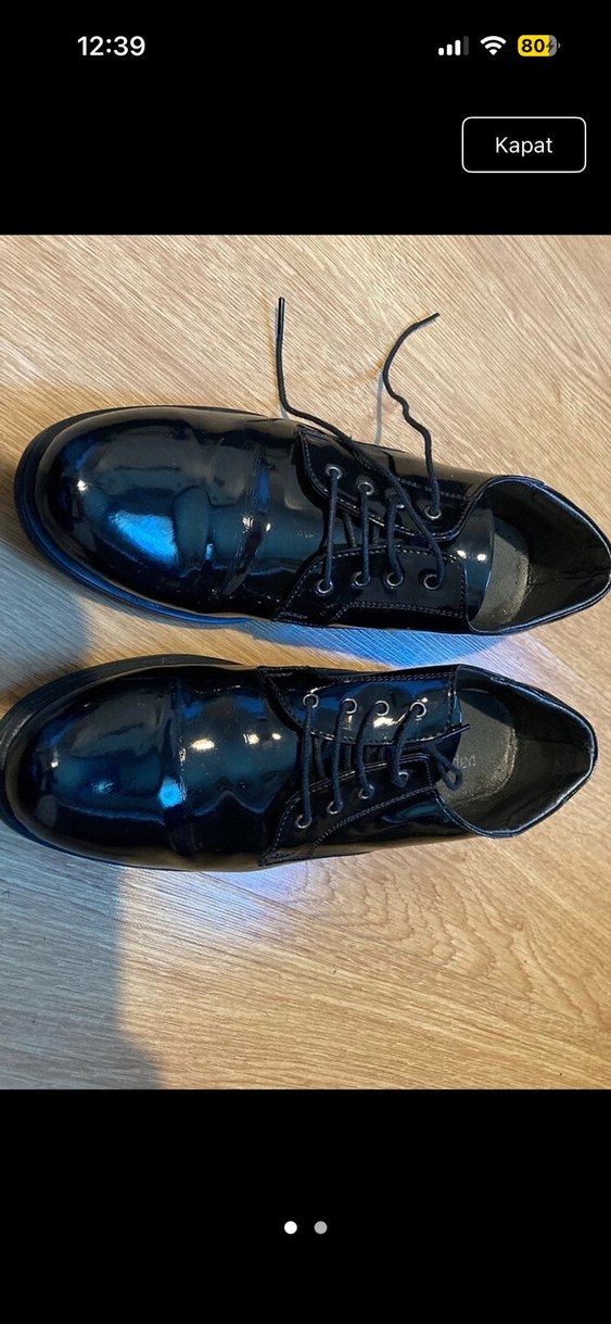 Siyah Parlak Erkek Klasik Ayakkabı - Görsel 2