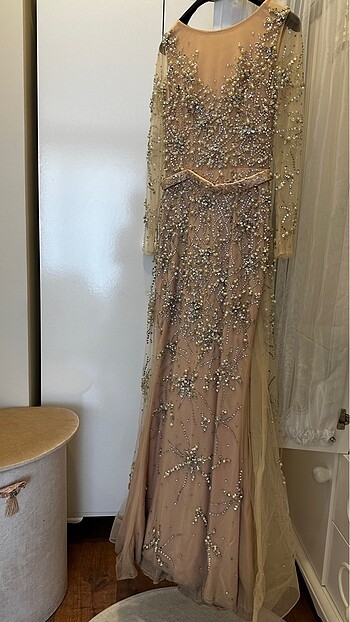 Taş işlemeli abiye - Görsel 6