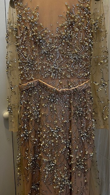 Taş işlemeli abiye - Görsel 5