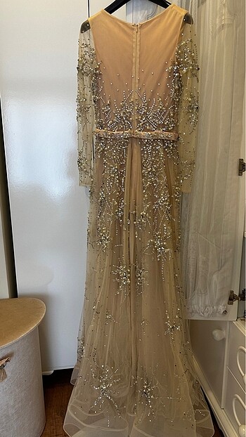 Taş işlemeli abiye - Görsel 7