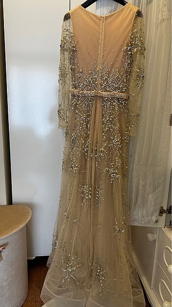 Taş işlemeli abiye - Görsel 8