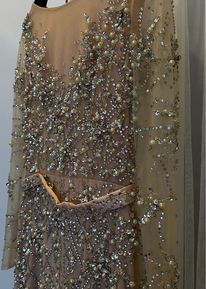 Taş işlemeli abiye - Görsel 3