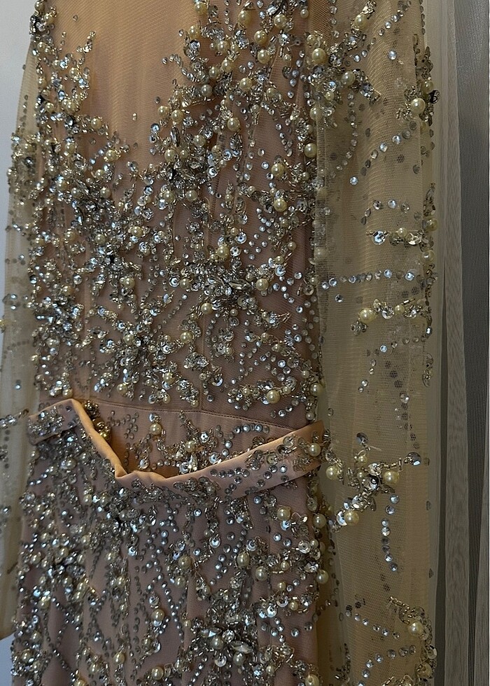 Taş işlemeli abiye - Görsel 4