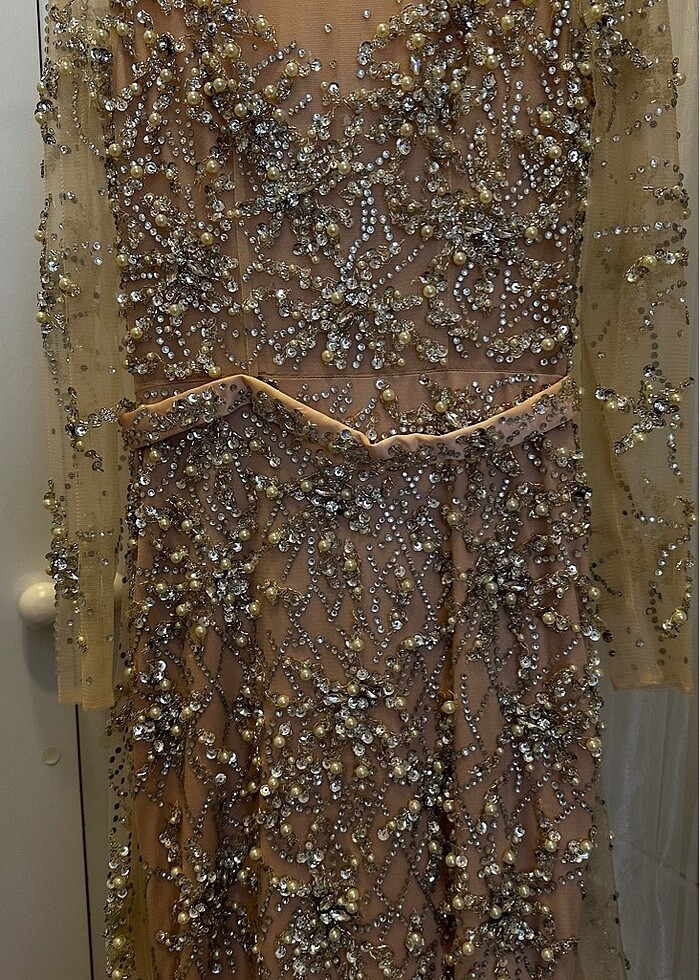 Taş işlemeli abiye - Görsel 5