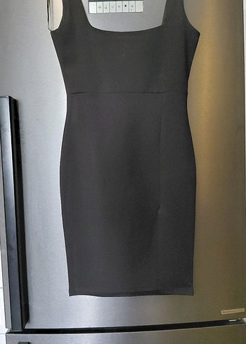 missguided Siyah V Yaka Midi Kadın Elbise - Görsel 2