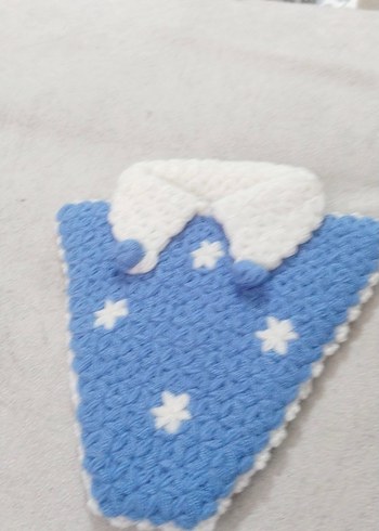 Kırmızı,mavi,mor örgü Banyo lifi - Görsel 5