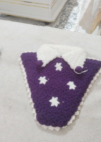 Kırmızı,mavi,mor örgü Banyo lifi - Görsel 6