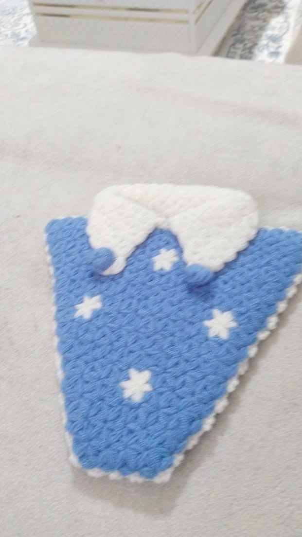 Kırmızı,mavi,mor örgü Banyo lifi - Görsel 5