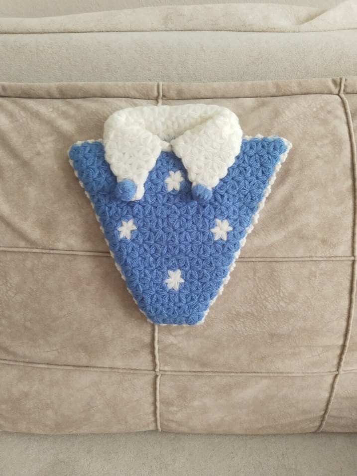 Kırmızı,mavi,mor örgü Banyo lifi - Görsel 2