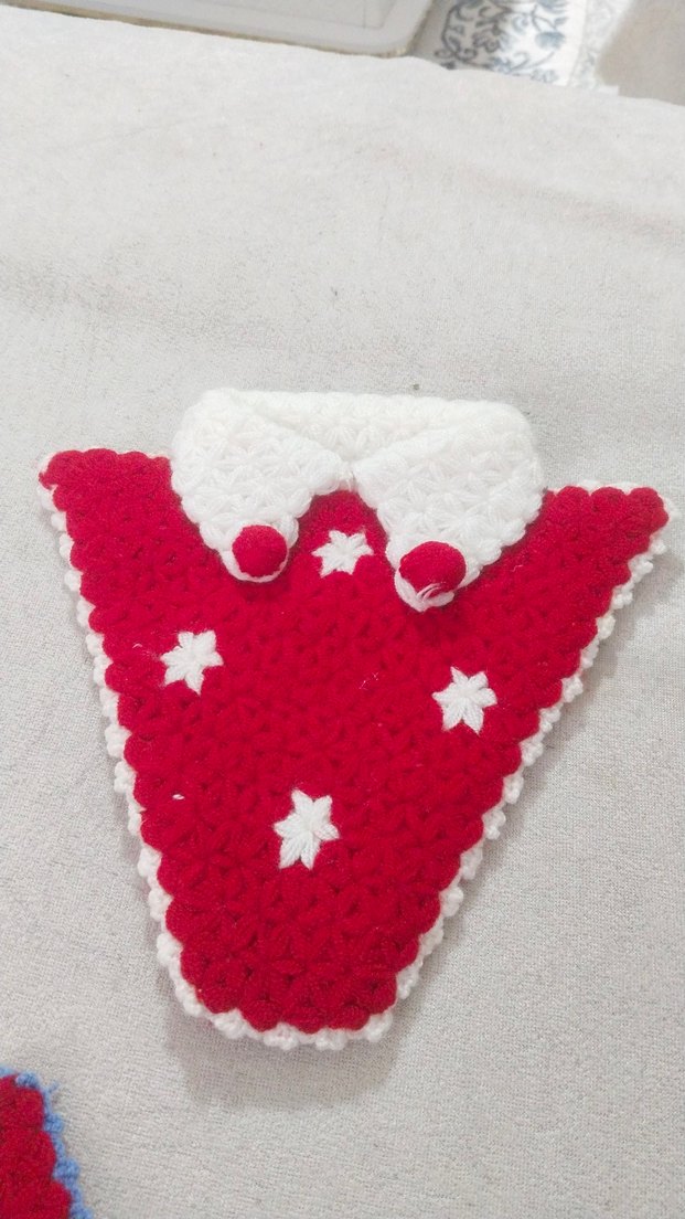 Kırmızı,mavi,mor örgü Banyo lifi - Görsel 4