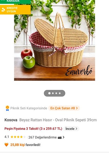 Dantel Detaylı Hasır Sepet Çanta - Görsel 3