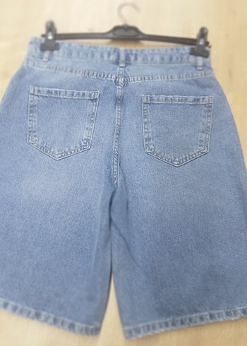 Kadın Mavi Denim Mini Şort - Görsel 2