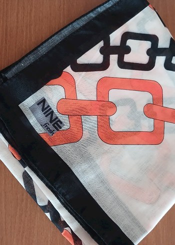 Zincir Detaylı Çok Renkli Kadın şal - Görsel 3