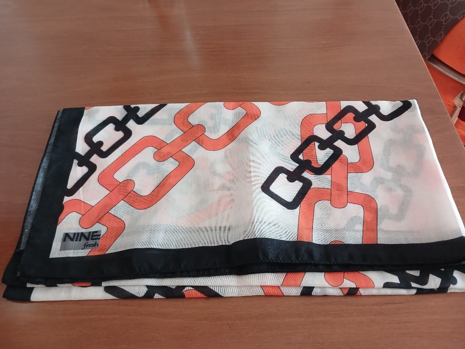 Zincir Detaylı Çok Renkli Kadın şal - Görsel 2