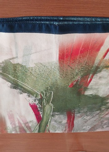 Çok Renkli Bohem Tarz İpek Şal - Görsel 3