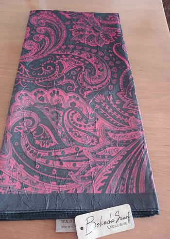 Pembe Siyah Bohem Kadın şal - Görsel 3