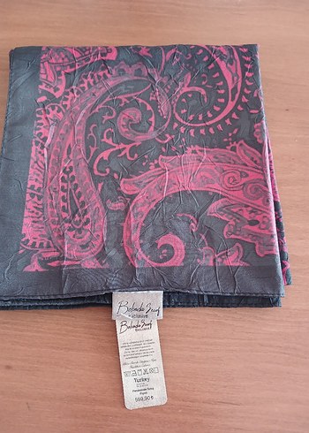 Pembe Siyah Bohem Kadın şal - Görsel 2