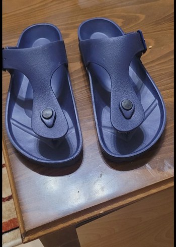 Erkek Mavi Kauçuk Tokalı Sandalet - Görsel 2
