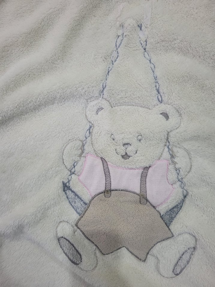 Nakışlı Gri Çocuk Battaniyesi - Görsel 2