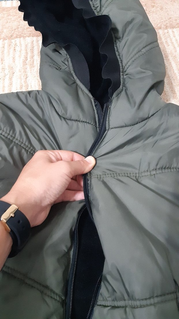 Erkek Çocuk Gri Fermuarlı Street Wear Mont - Görsel 4