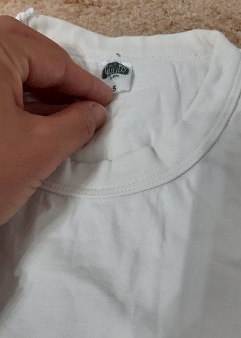 Beyaz Çocuk İç Tişörtü - Görsel 3