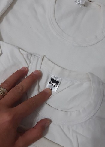 Beyaz Çocuk İç Tişörtü - Görsel 2