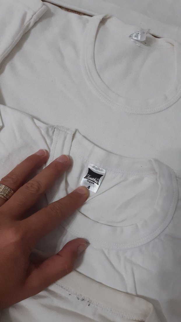 Beyaz Çocuk İç Tişörtü - Görsel 2