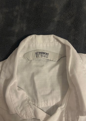 Erkek Çocuk Beyaz Keten Gömlek - Görsel 3