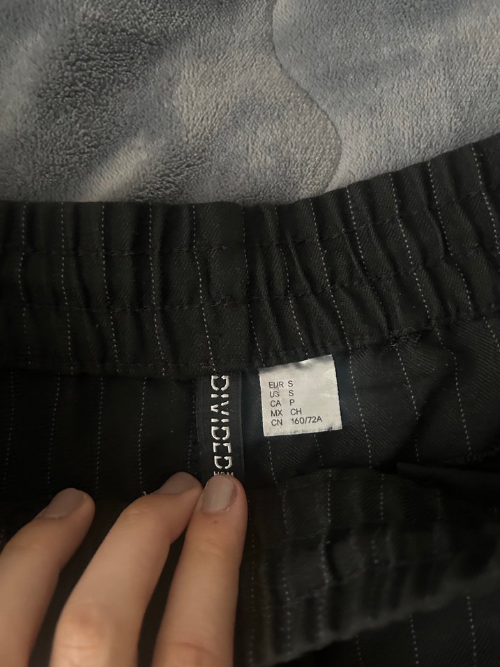 Çizgili Siyah Kadın Kumaş Pantolon - Görsel 2